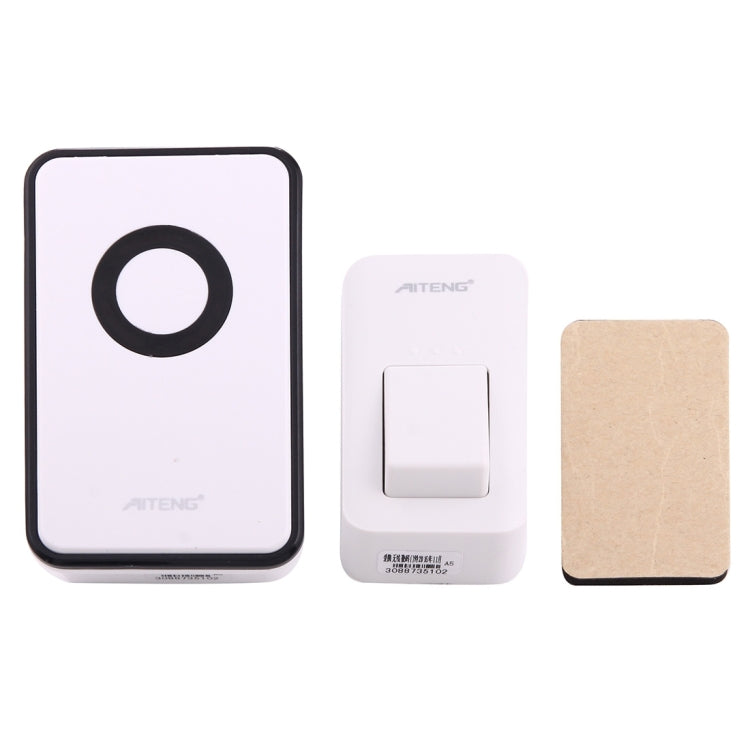AITENG V018G Life Waterproof Battery-Free Wireless Doorbell, 1 Receiver + 1 x Transmitter, Receiver Distance: 130m, US Plug, V018G AITENG V018G Life Waterproof Battery-Free Wireless Doorbell, 1 Receiver + 1 x Transmitter, Receiver Distance: 130m, US Plug, V018G
